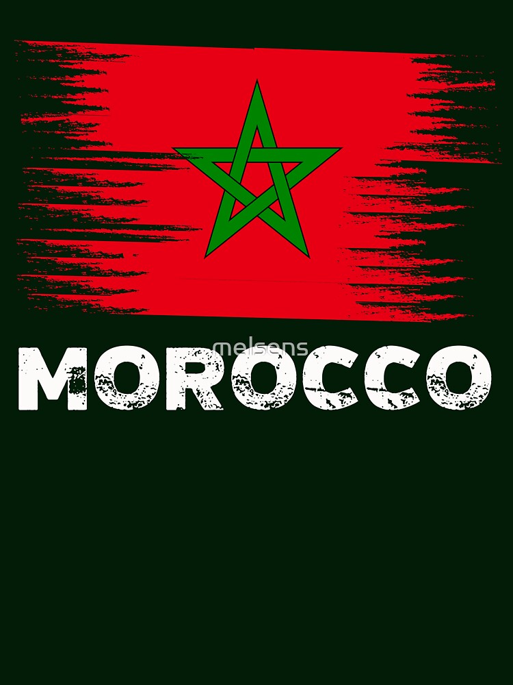 Morocco - Moroccan Flag Art | Sports Soccer Football Gift by melsens
