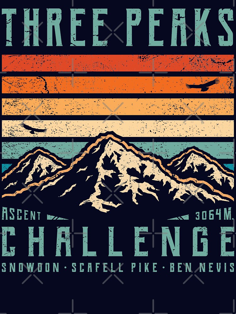 3 Peaks Challenge - Retro by TigerTom Design