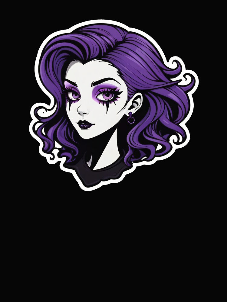 Goth Makeup Girl Classic Vintage Gothic Style by MadnessEnvelope