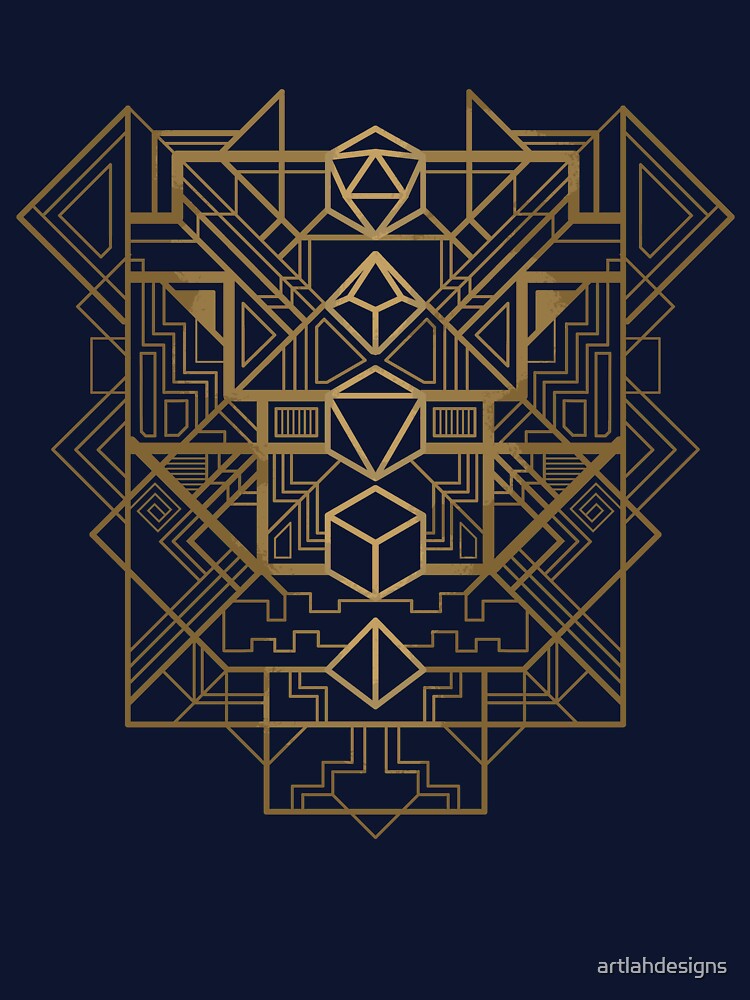 Dice Deco Gold by artlahdesigns