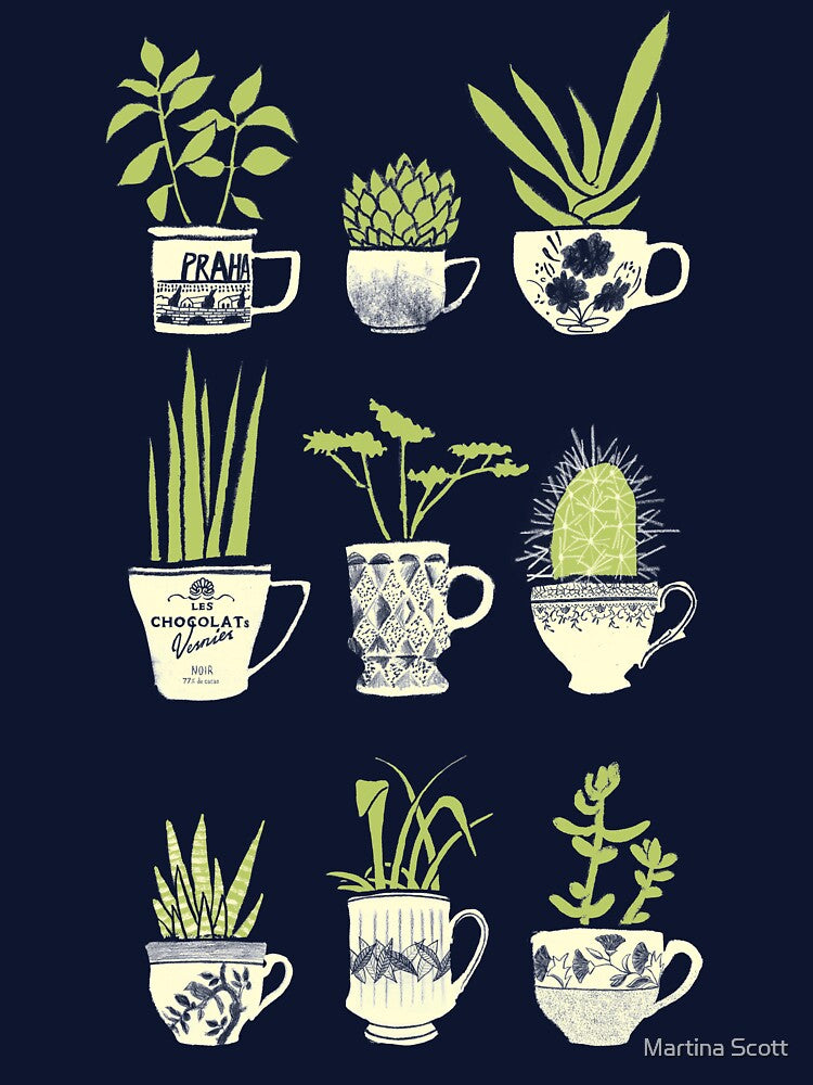 Teacup Succulents by Martina Scott
