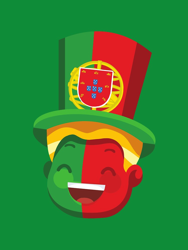Festive Portugal Fan - Portuguese Flag Face Paint & Hat by debbiebento