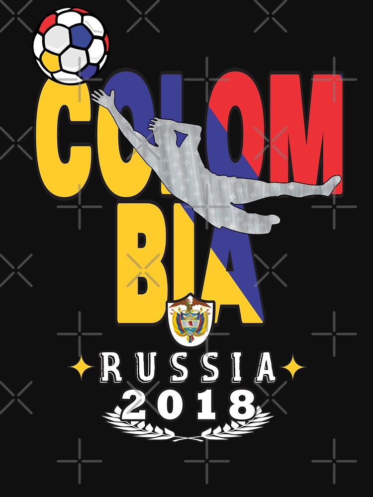 Colombia world cup soccer Russia in 2018 Tshirt championship by Tetete