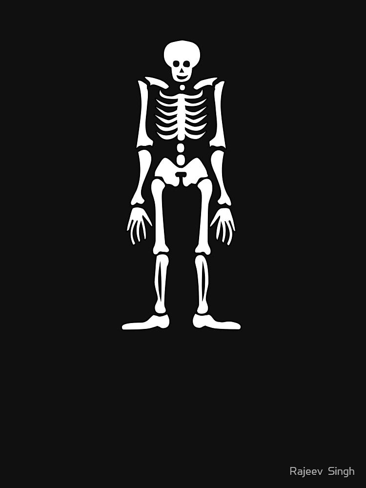 Skulls doing yoga initial monogram I by Rajeev  Singh