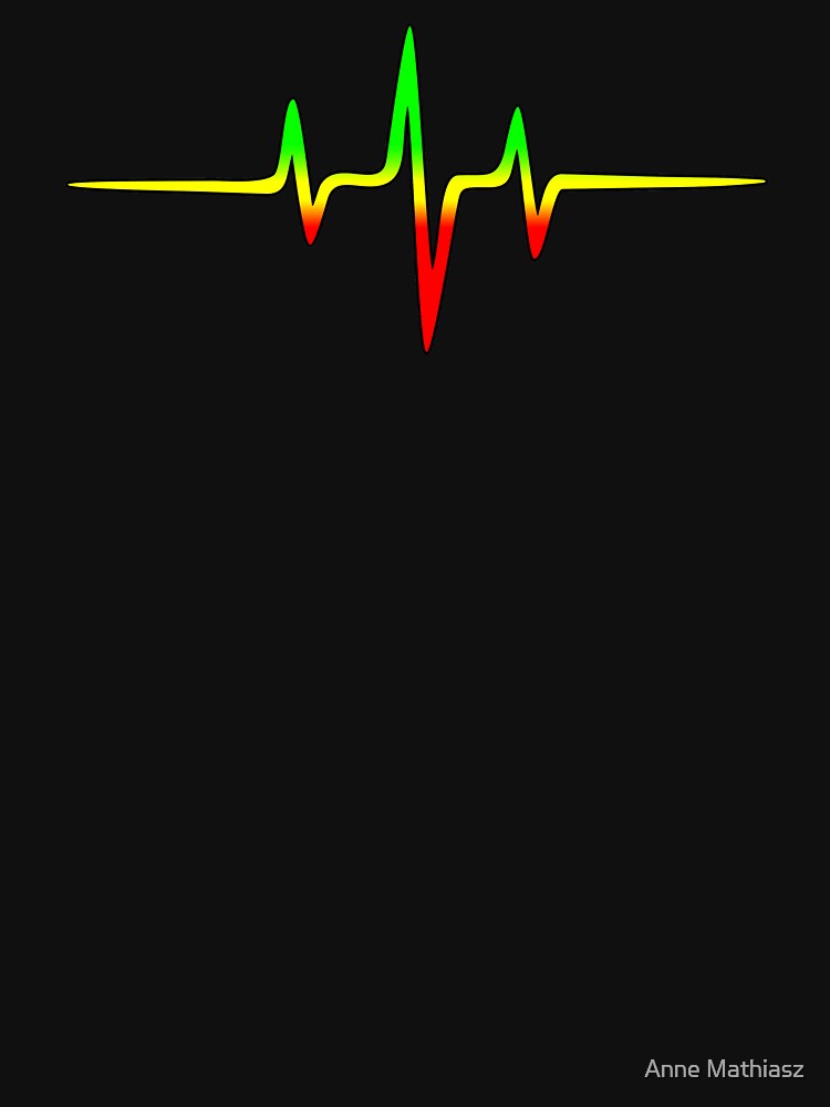 Music Pulse, Reggae, Heartbeat, Rastafari, Jah, Jamaica, Rasta by boom-art