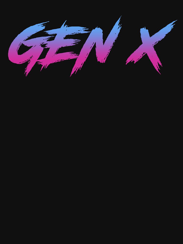 Gen X Generation X Retro Vintage by Cat Lady Designs