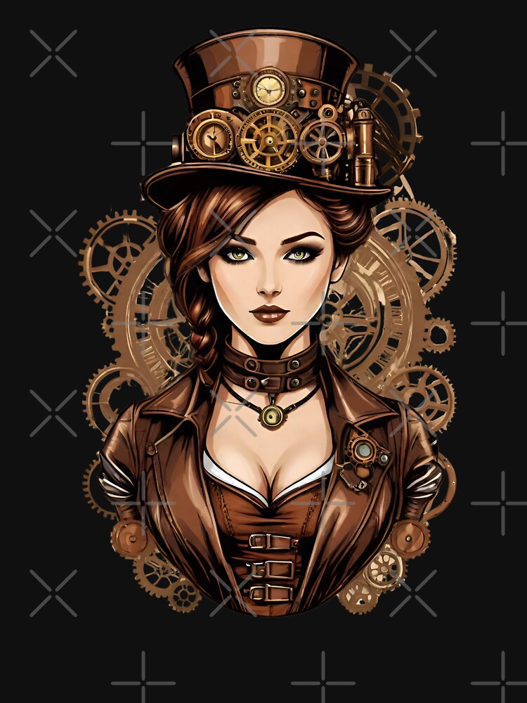 Steampunk Woman Vintage Retro Style by MusesWhispers