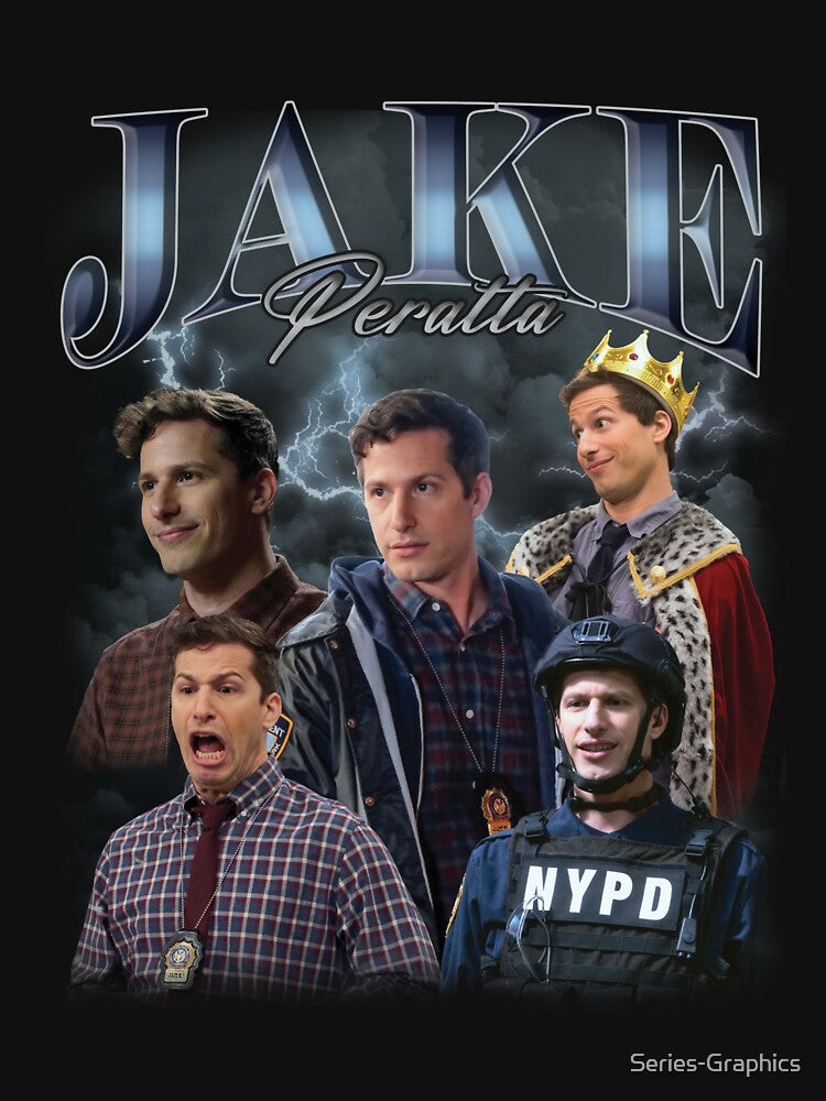 Jake Peralta - Brooklyn Nine Nine Bootleg Vintage 90s by Series-Graphics