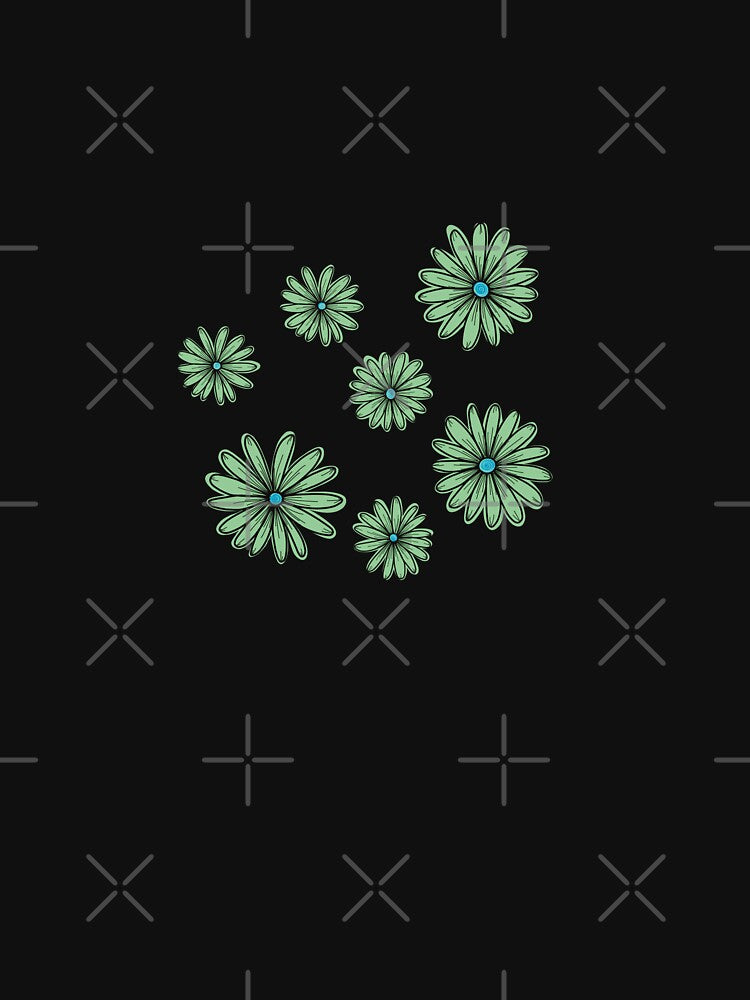 Copy of Y2K electric green daisy flowers sticker- cyberpunk flowers by Aesthetica-1