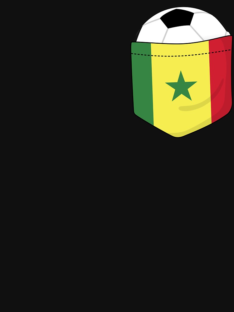 Football Senegal in the breast pocket by peter2art
