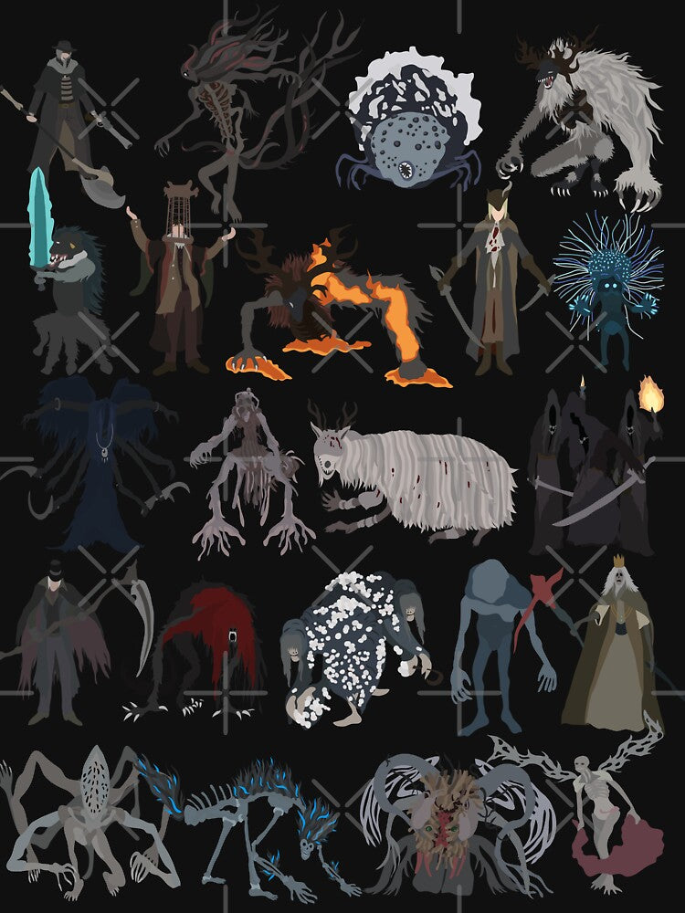 Bloodborne bosses by DigitalCleo