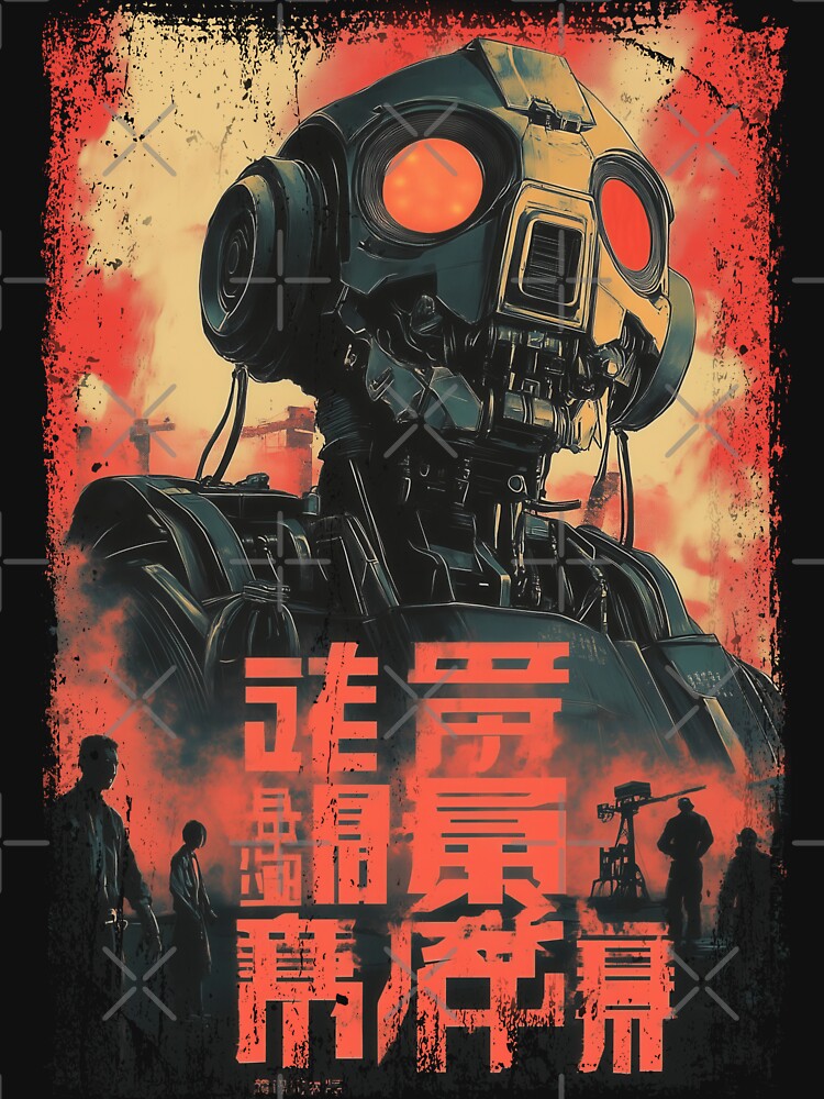 Japanese vinatge poster - Android, Robot by Gaviani Design Studio