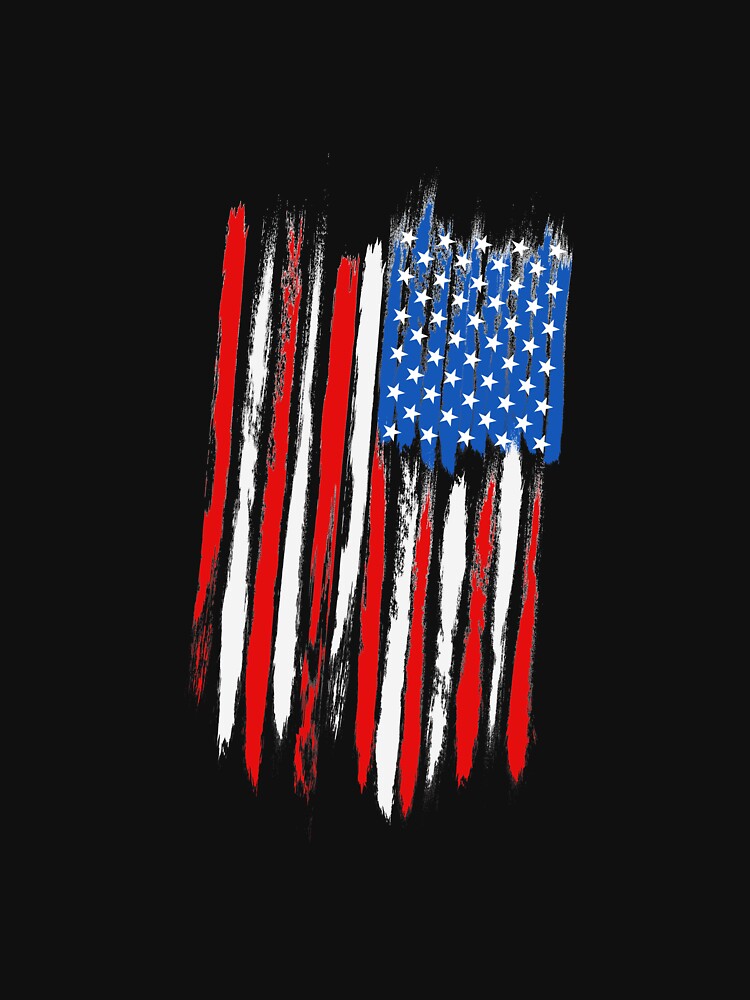 Distressed USA Flag Design T-Shirt For Men and Women by AllStarMerch