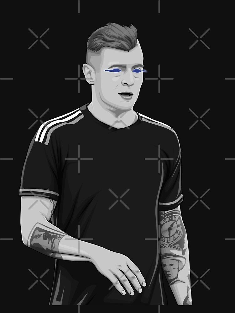 Toni Kroos Black and White Version. by Aldduardo