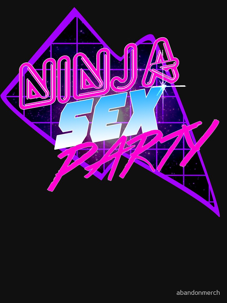 Sexy Ninja Parties (80s inspired design) by abandonmerch