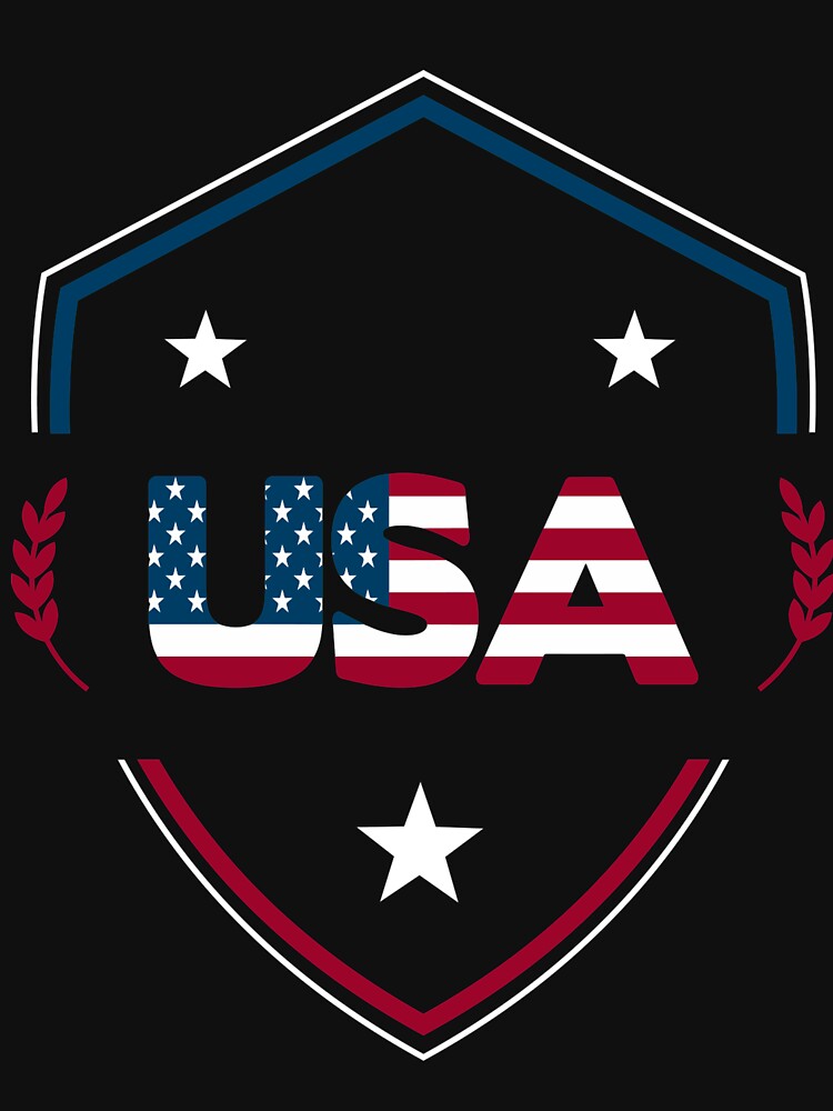 Three Stars | USA T-Shirt for Men and Women by AllStarMerch