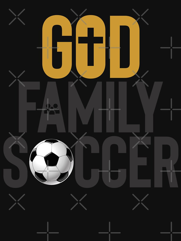 God Family Soccer (white tee) by FunTeeFactory