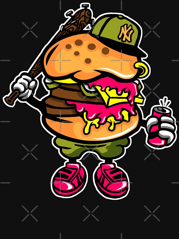 Burger Bastard Cartoon by Cheap Women's Shirts