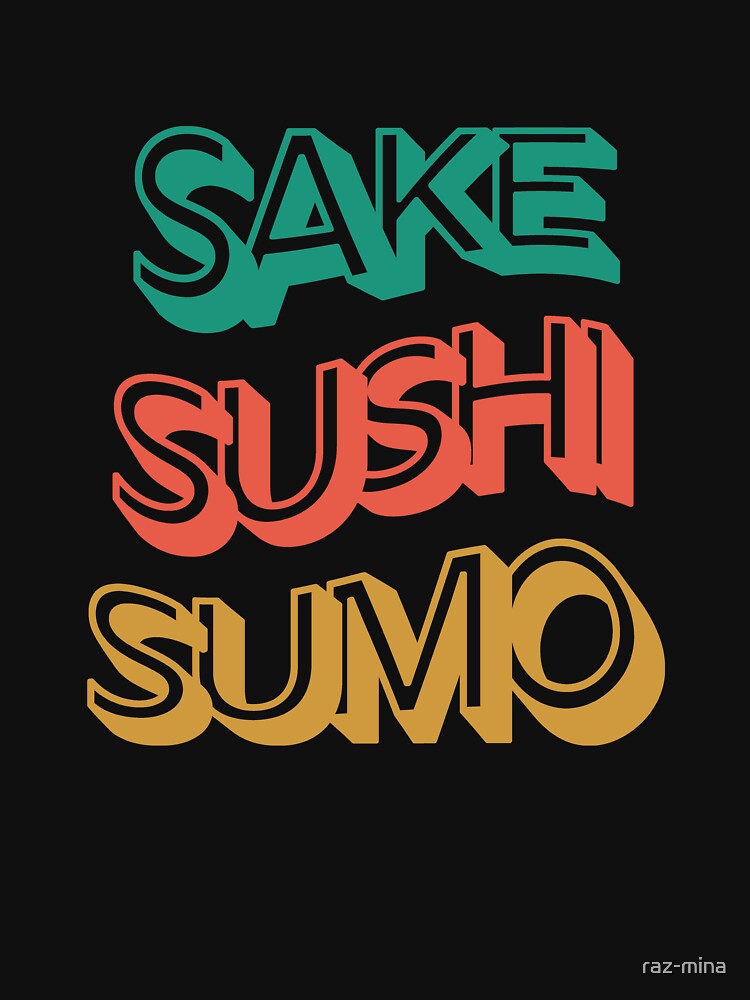 Japanese sake sushi sumo by raz-mina