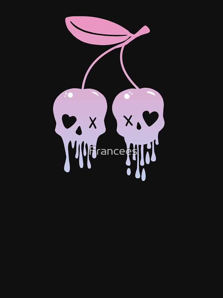 Cherry skull kawaii by Fran Fryberg