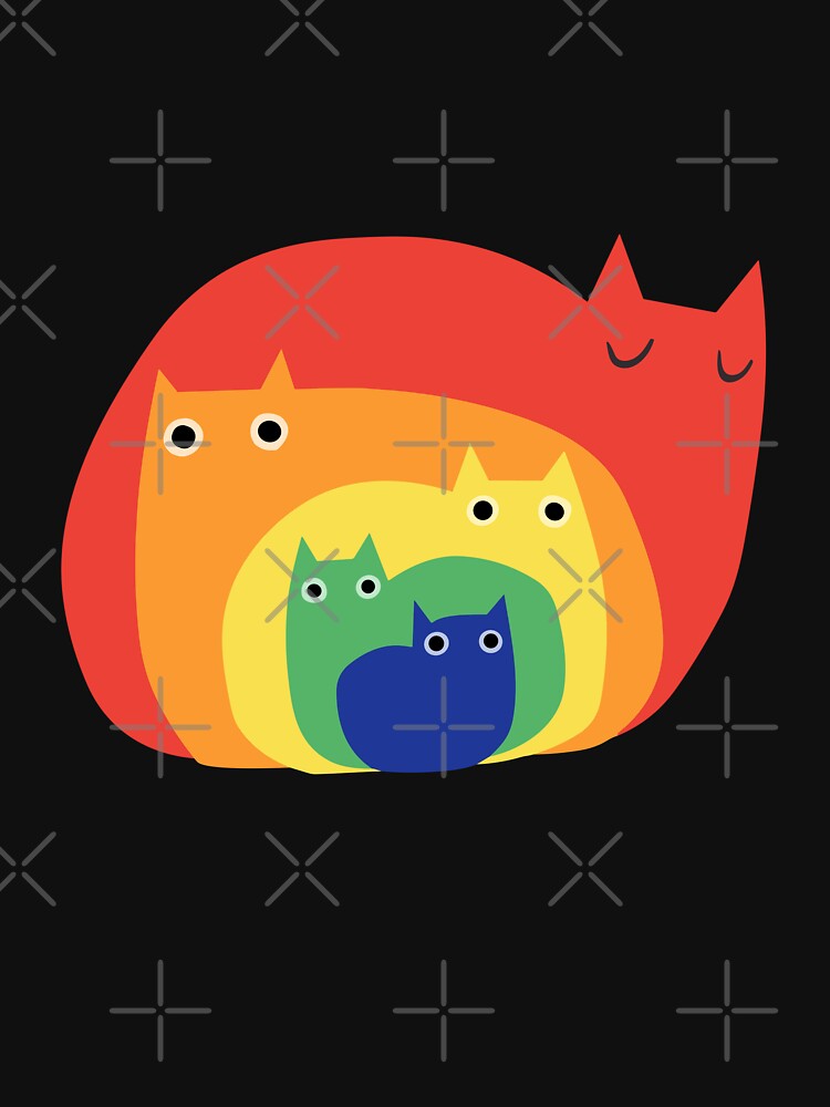 rainbow cats by MangaCortaTees