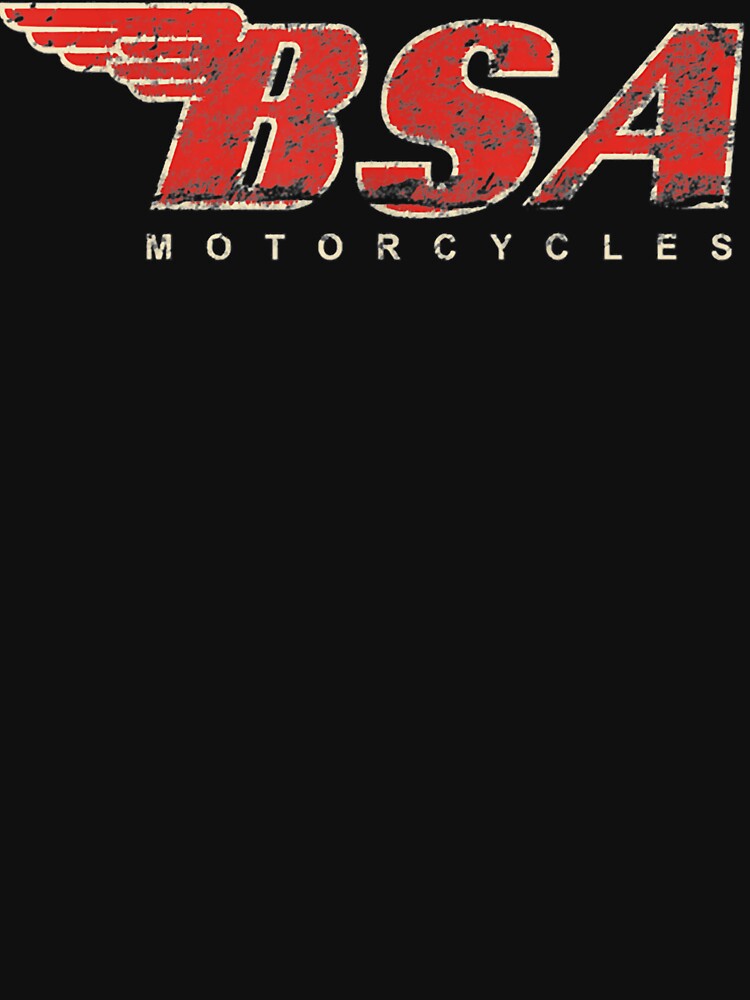 BSA Motorcycle BSA Motorcycle Tee Distressed Logo by DougWilkinson