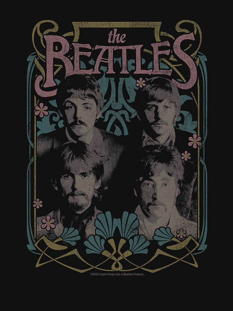 Beatles Psychedelic Vintage Rock Band Poster Design by taufestiamatne