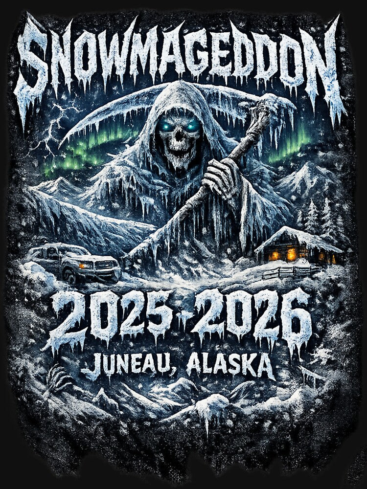 Snowmageddon Juneau metal tee by charmecustoms