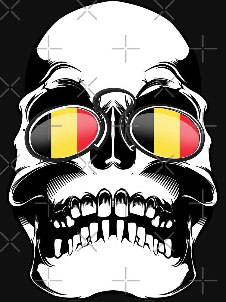 Belgium Soccer 2018 World Cup Skull by emphatic