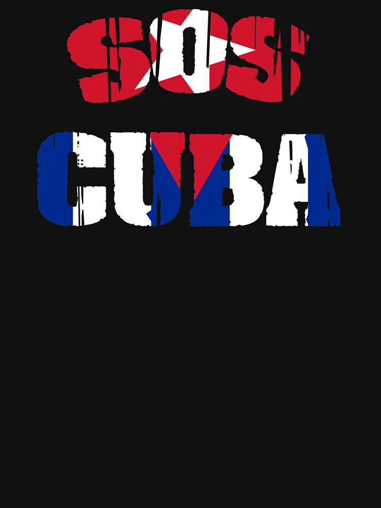 Patria Y Vida Flag Cuba Cuban Freedom Cuba Libre SOS Cuba Long Sleeve T-Shirt by Bonucci-Tori