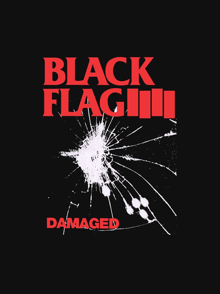 Black Flag - Damaged Premium T-Shirt by KathleenLoprich