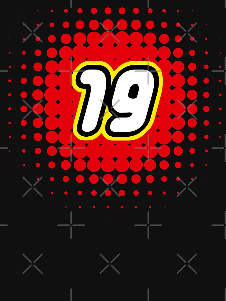 Number 19 - retro kids bricks for birthday by Urosek