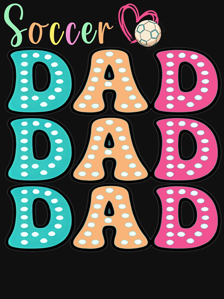 Cute Soccer Dad Polka Dot Graphic by LarryMBrown