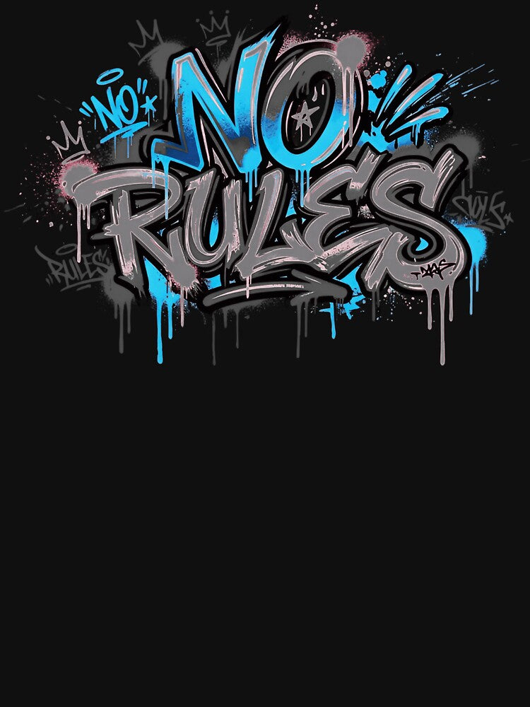 No Rules - Urban Chaos Graffiti by typoinspired