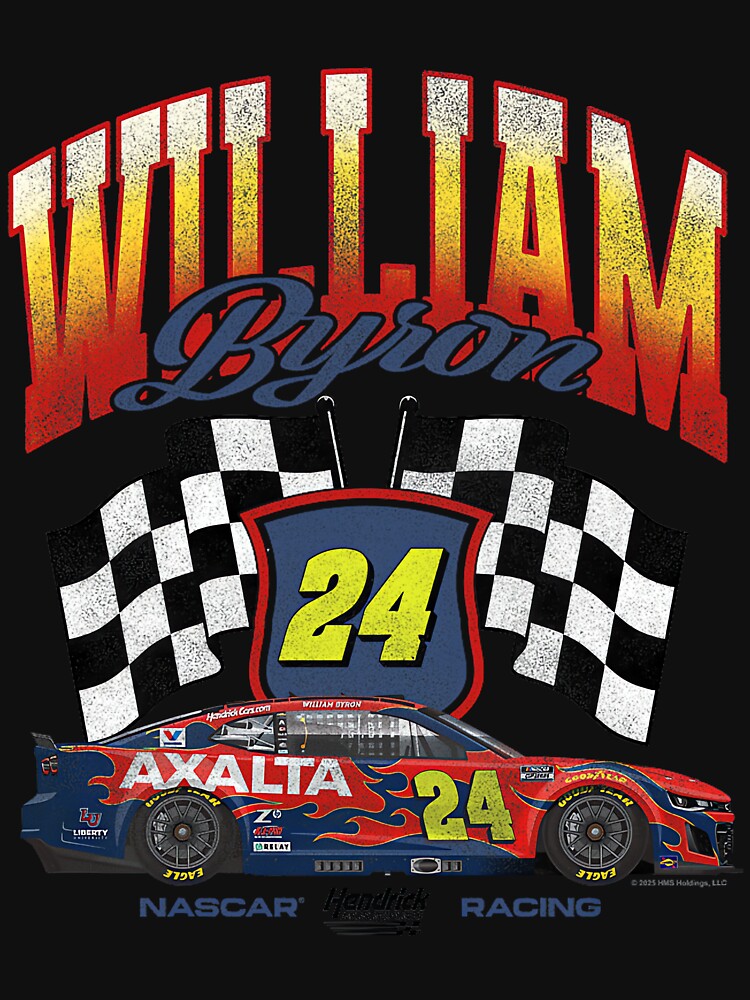Hendrick Motorsports William Byron 24 Racing Nascar Camaro Premium Tri-Blend by MichelleELawren