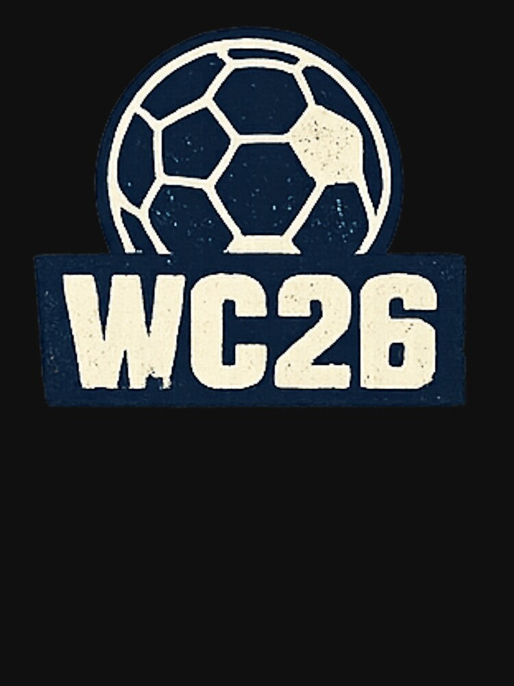 WC26 Retro Soccer Ball Vintage Football Fan Design by NeO² Studio