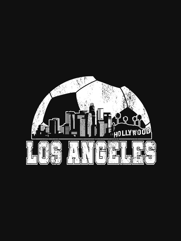 Los Angeles Skyline Soccer Lover by MollyLYork