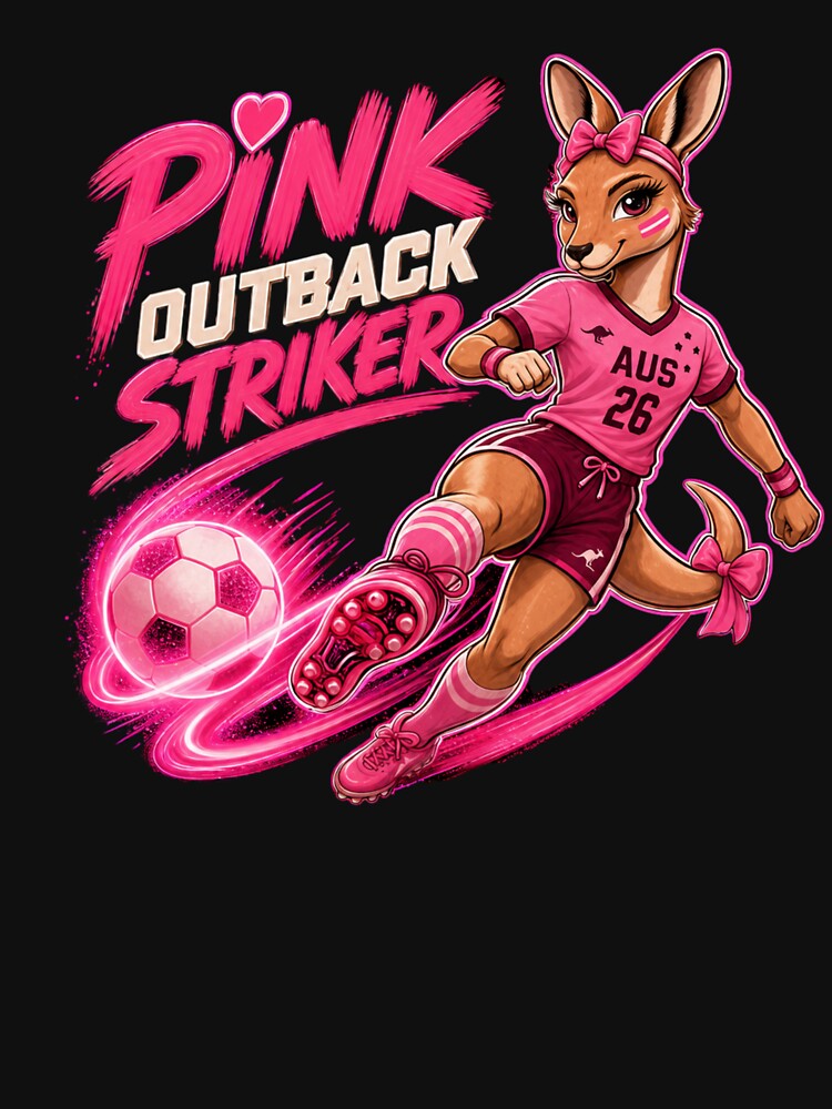 Pink Outback Striker Soccer Kangaroo Shirt | Australia Football Aesthetic 2026 by Prime legend
