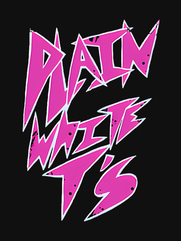 Plain Ts Neon Pink Sharp Pop Punk Emo by ammo77