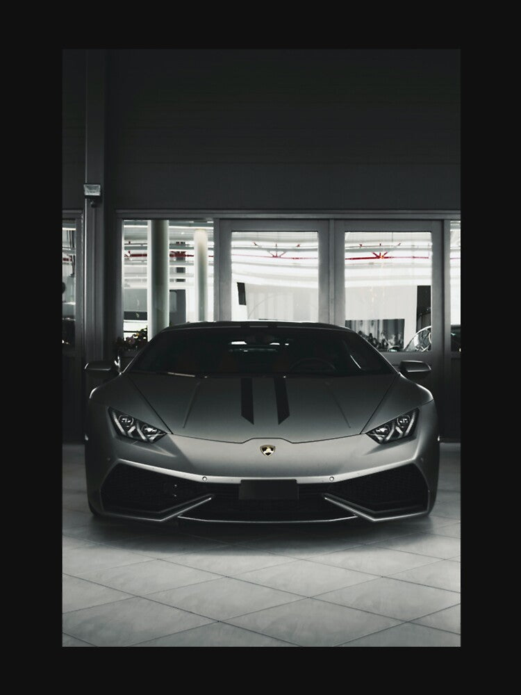 Stealth Gray Lamborghini Huracán Premium Scoop T-Shirt by sunshinedcome