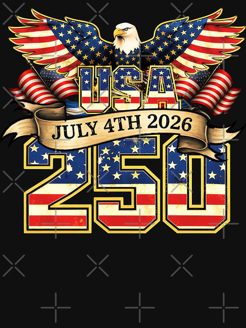 250 Years American 1776 2026 250th 4th July Independence Day by gear-posters