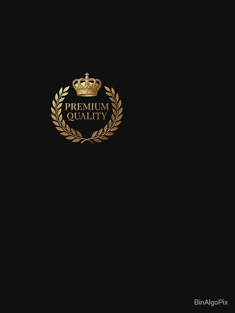 Premium Quality Laurel Crown Gold Badge by BinAlgoPix