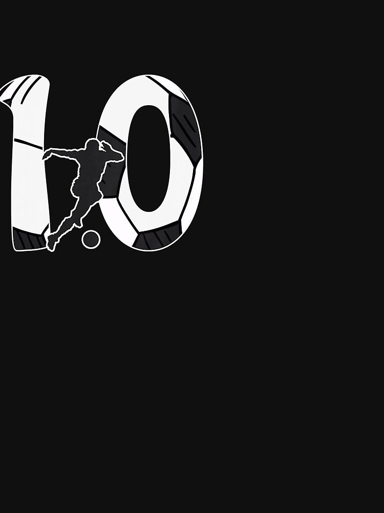 Kids 10th Birthday Soccer Player Gift - 10 Years Old Soccer T-Shirt by Brenda9000