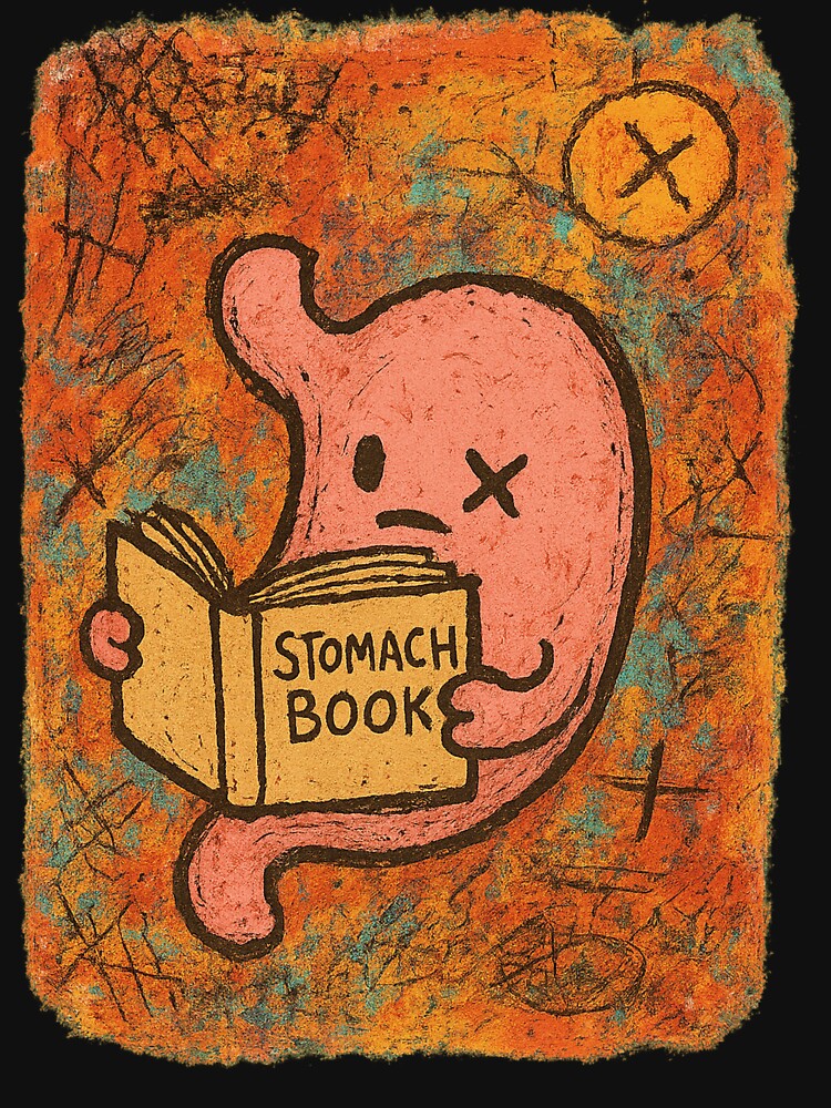 Stomach Book Abstract Character Art by NAVOZKA