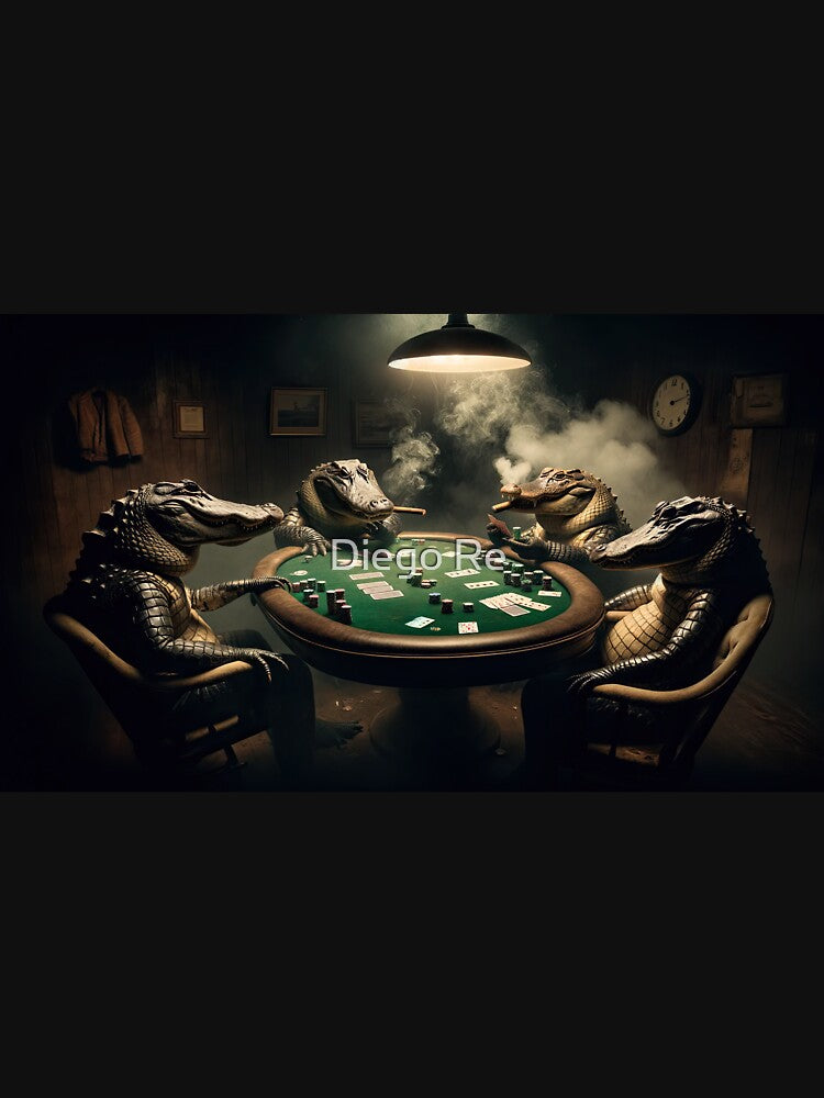 Alligators Playing Poker by Diego Re