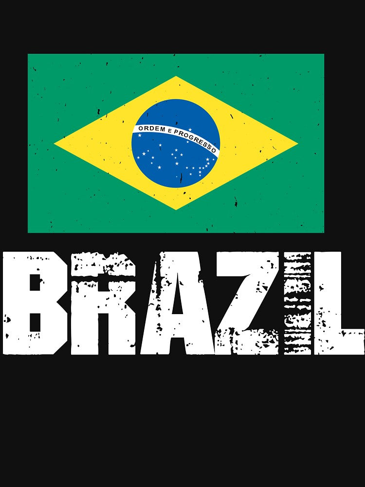 Brazil Flag T-Shirt for Men and Women by AllStarMerch
