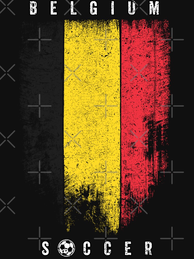 SOCCER TEAMS VERTICAL FLAG - BELGIUM - Fans and Teams for Men and Women T-shirt by wallsandpatts