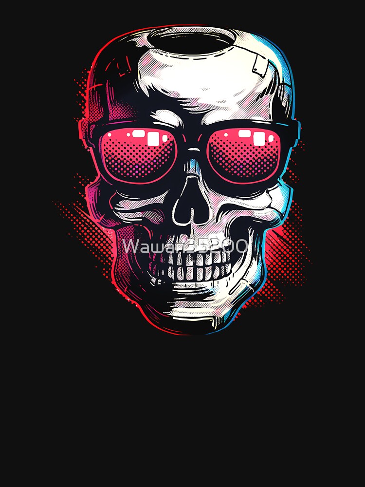 Stylish skull with sunglasses by Wawan35200