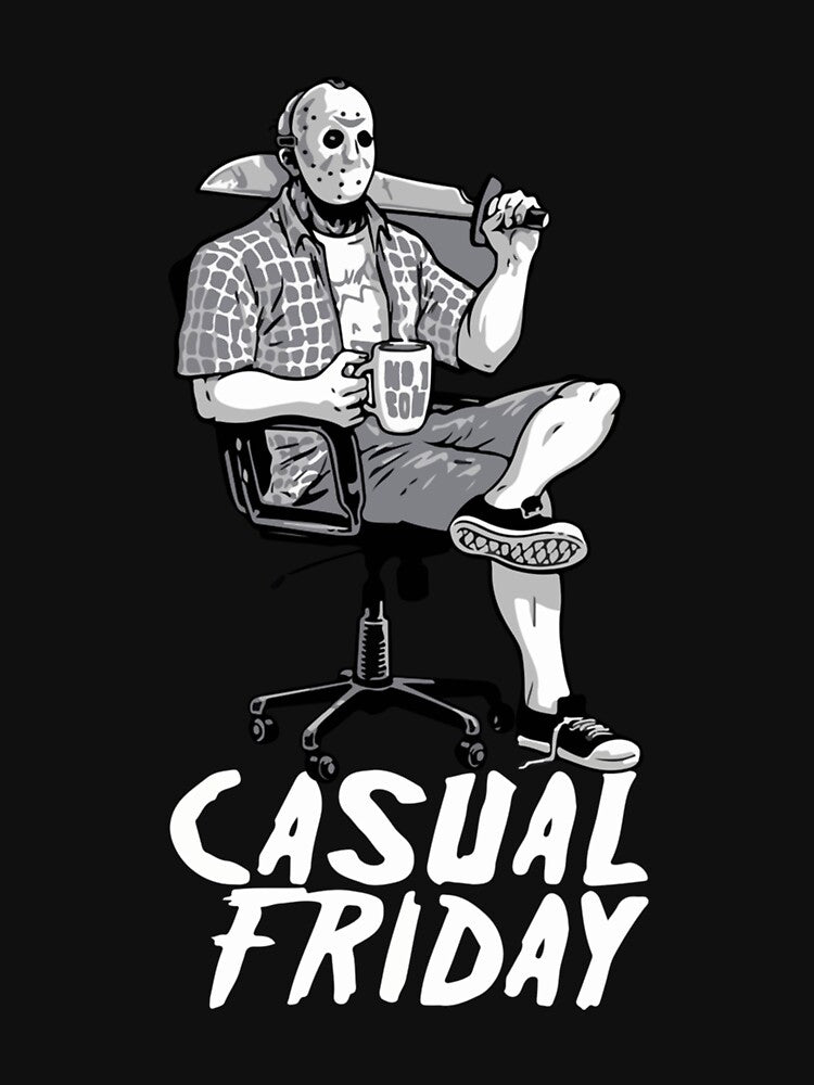 Casual Friday With Jason Voorhees Sticker by amberk1cira