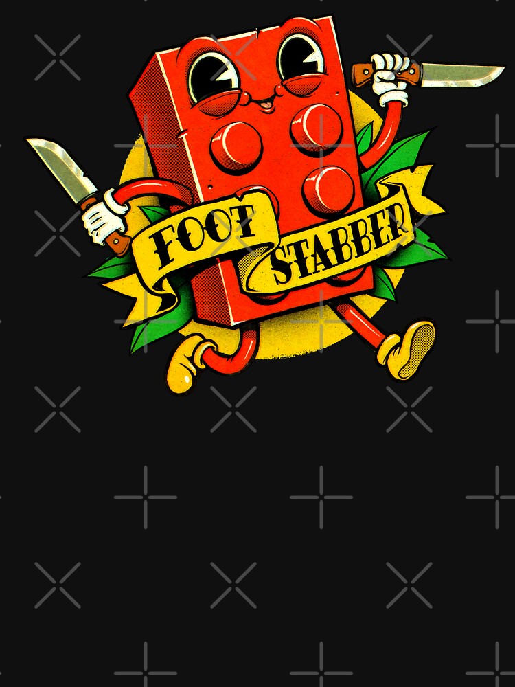 Foot Stabber Vintage Cartoon by andremuller